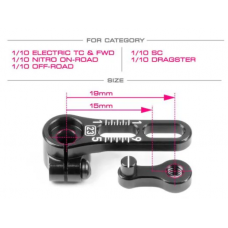 ALU ADJUSTABLE CLAMP STEERING SERVO HORN - FUTABA, SAVOX - 25T ALU ADJUSTABLE CLAMP STEERING SERVO HORN - FUTABA, SAVOX - 25T