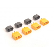 RC XT60 Plug with Sheath Male - 4pcs RC XT60 Plug with Sheath Male - 4pcs