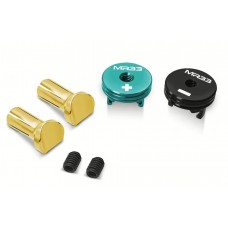 MR33 Heatsink Gold Connector Set 5mm - Mint/Black (2) MR33 Heatsink Gold Connector Set 5mm - Mint/Black (2)