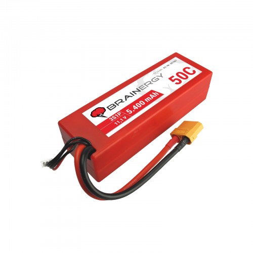 BRAINERGY LiPo battery 3s1p 11.1V 5400mAh 50C XT90 hardcase